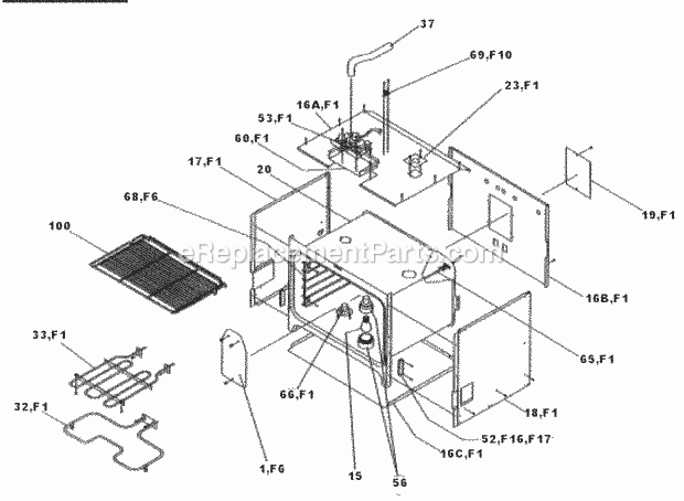 Dacor ECPS227 Wall Oven Convection Oven Cell Diagram