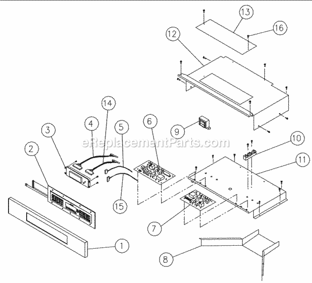 Dacor ECS227 Wall Oven Door Assembly Diagram
