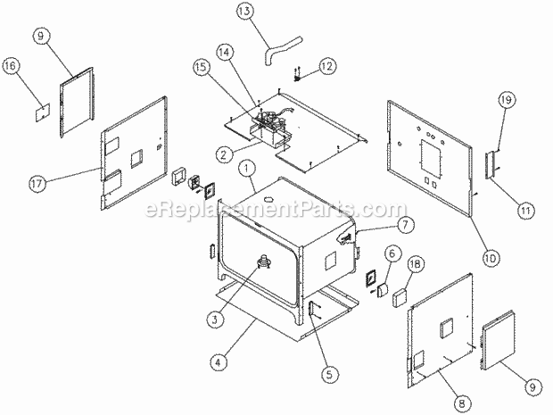 Dacor ECS227 Wall Oven Cell Assembly Diagram