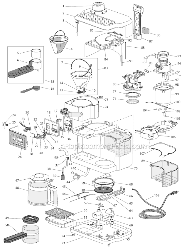 coffee maker parts
