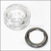 DeLonghi Glass Knob And Nut part number: TG001