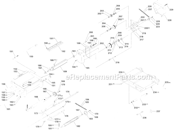 Delta 22-655 Type 1 Planer Page B Diagram