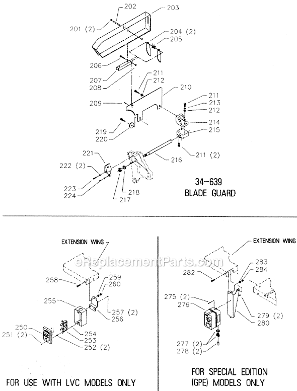 Delta 36-820 Type 2 10" Tilting Arbor Unisaw Page C Diagram