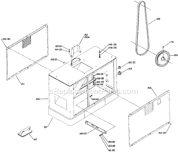 Delta 37-150 Type 1 6" Jointer Page B Diagram