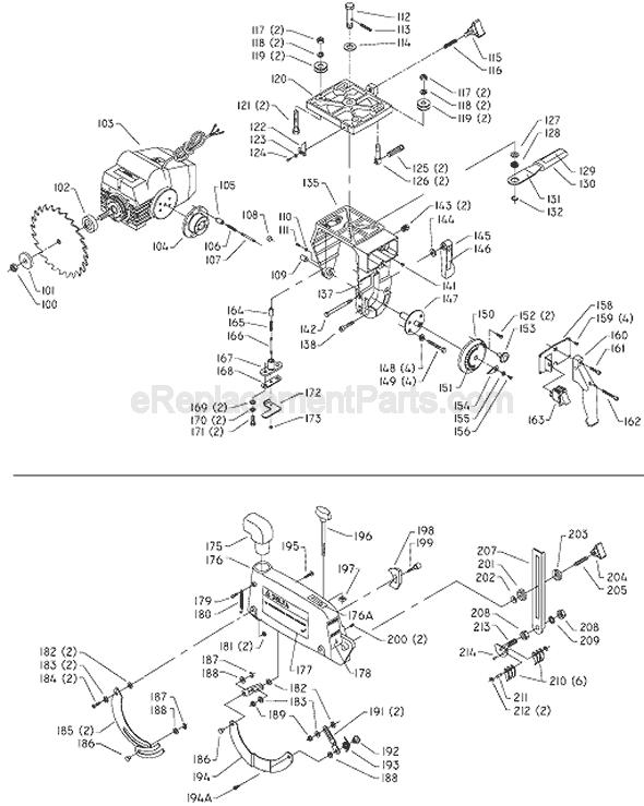 Delta Radial Arm Saw | RS830 | eReplacementParts.com