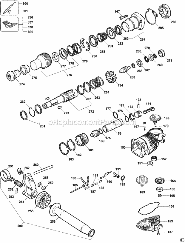 DeWALT D25600KBR (Type 3) Rotary Hammer Default 2 Diagram