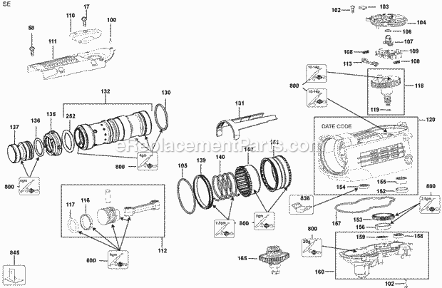 DeWALT D25761K (Type 1) 2in Combo Hammer Default Diagram