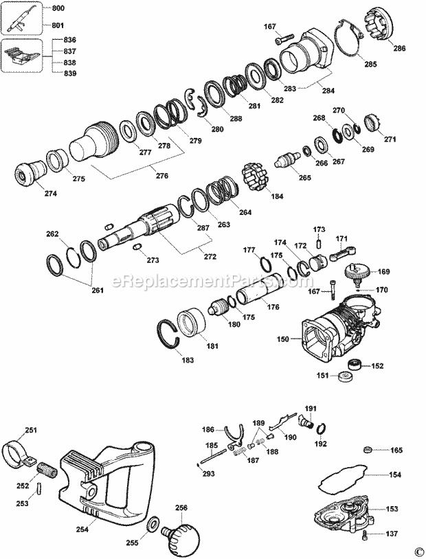 DeWALT D25830KBR (Type 2) Rotary Hammer Default 2 Diagram