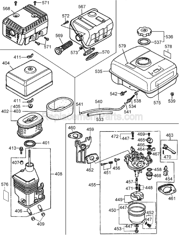 DeWALT D55273 Type 1 Compressor Page B Diagram