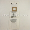 Dirt Devil Paper Bag Disposable/metal Upr part number: RO-801406