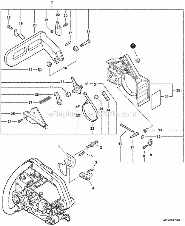 Echo CS-341 (C23111001001-C23111999999) Chainsaw Chain_Brake Diagram