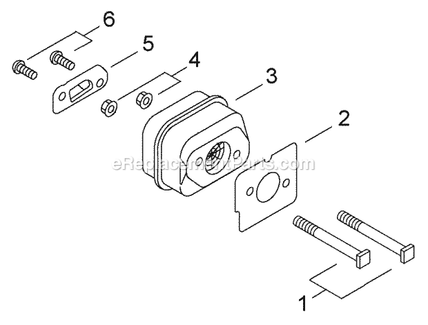 Echo CS-420ES (20001001-20999999) Chainsaw Exhaust Diagram