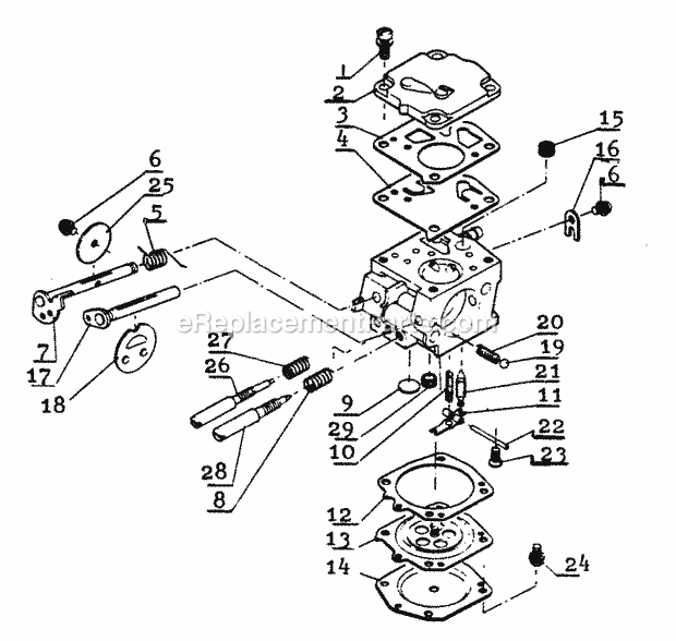 Echo CS-701SVL Chainsaw Carburetor_(2) Diagram