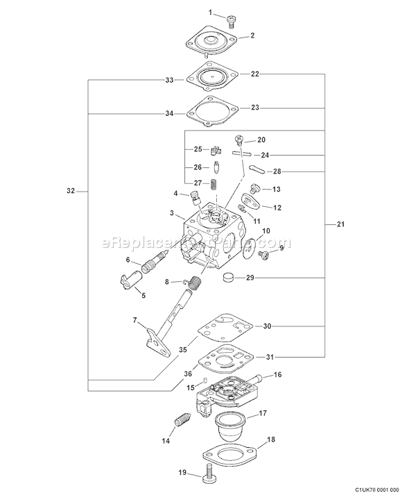 Echo ES-210 (10001001 - 10999999) Shred 'N' Vac Page B Diagram