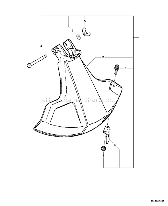 Echo GT-200R (07001001 - 07003016) Curved Shaft Grass Trimmer Page M Diagram