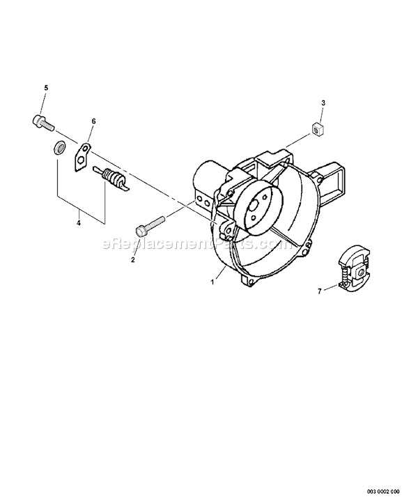 Echo GT-200R (07001001 - 07003016) Curved Shaft Grass Trimmer Page E Diagram