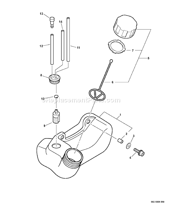 Echo GT-201I (06001001 - 06001644) Curved Shaft Grass Trimmer Page F Diagram