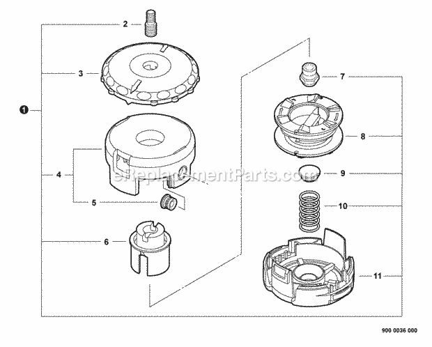 Echo GT-230 (S85712001001 - S85712999999) String Trimmer Speed-Feed_400_Trimmer_Head Diagram
