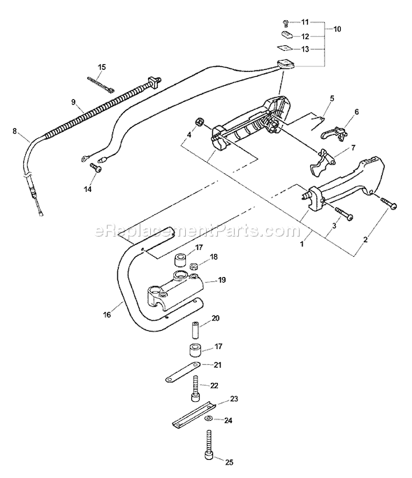 Echo HC-201 (09001001 - 09999999) Hedge Clipper Page E Diagram