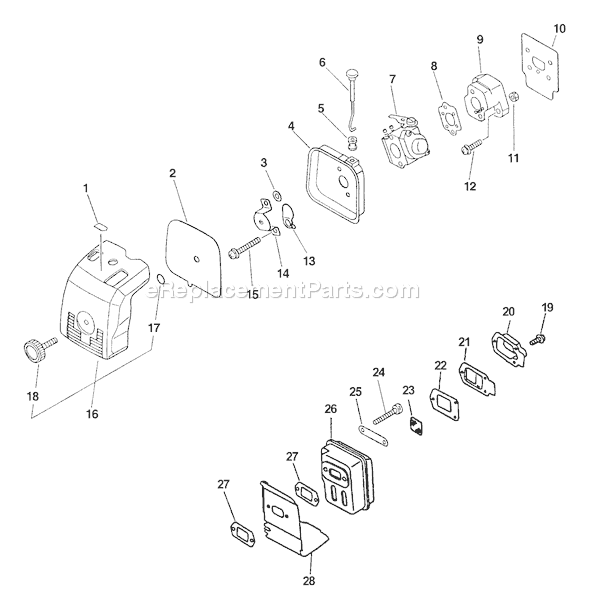 Echo HCA-2400 (001001-005909) Hedge Clipper Articulating Page G Diagram