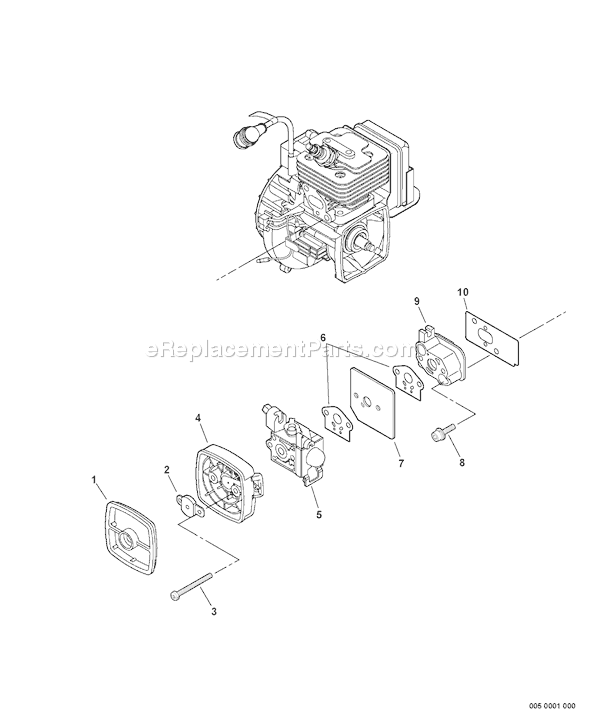 Echo HCA-265 (S84913001001 - S84913001270) Hedge Clipper Articulating Page K Diagram