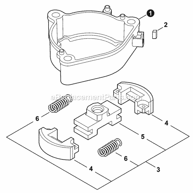 Echo HCS-3020 (T86514001001-T86514999999) 21.2 cc 30 in. Gas Single-Sided Hedge Trimmer Clutch Diagram