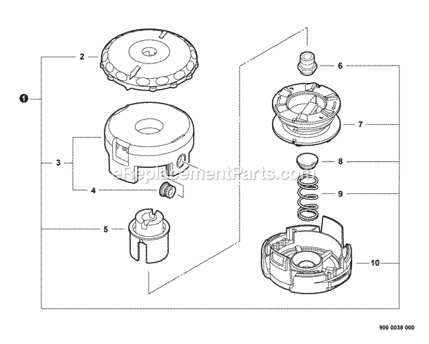 Echo PAS-225SB (S59511017001 - S59511999999) Gas Power Source Attachment Speed-Feed_400_Trimmer_Head Diagram