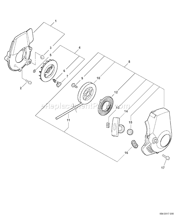 Echo PB-251 (09001001 - 09999999) Handheld Page K Diagram