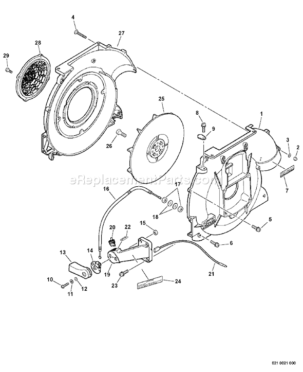 Echo PB-410 (P07912001001-P07912999999) Backpack Blower Page F Diagram