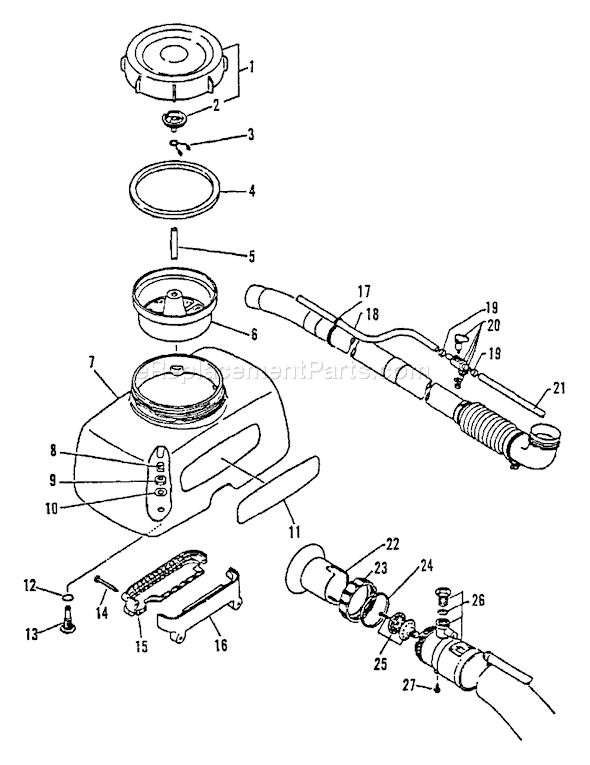 Echo PB-4500 (0034075 and Below) Backpack Blower Page G Diagram