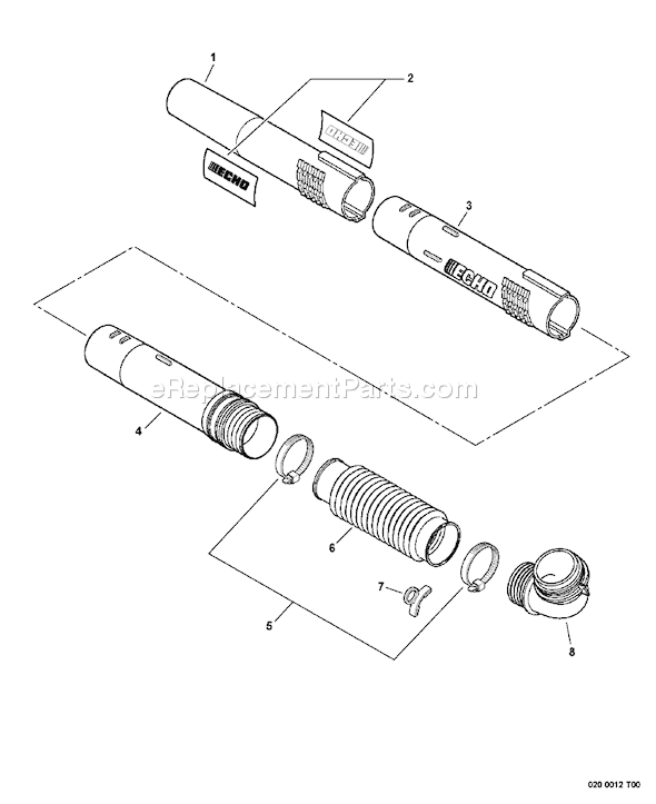 Echo PB500T Parts List and Diagram (P01813001001P01813999999