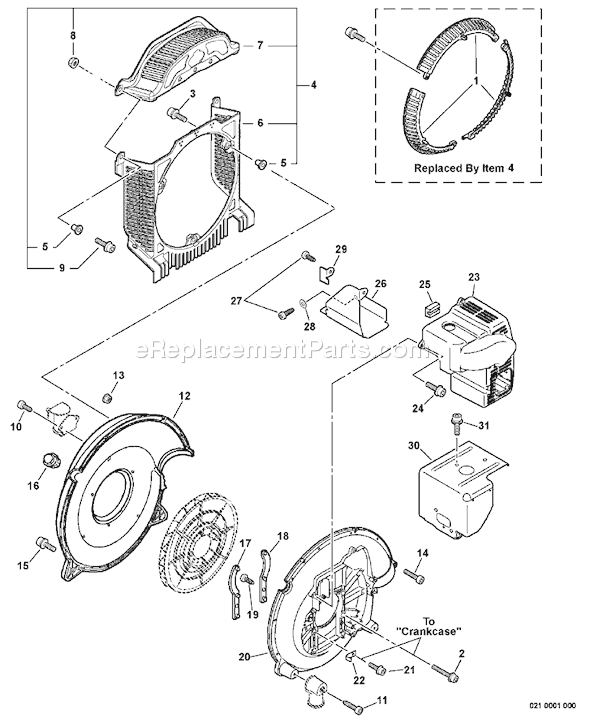 Echo PB-650H (07001001-07999999) Backpack Blower Page L Diagram
