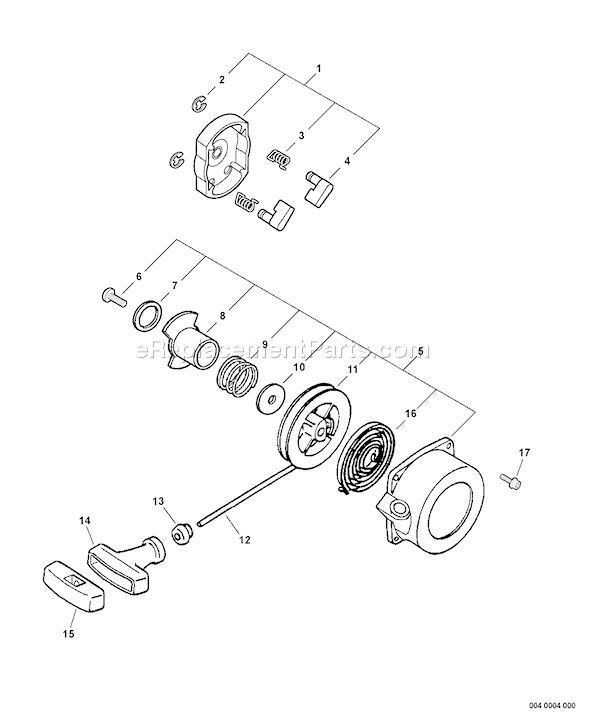 Echo PB-651T (06001001 - 06008327) Backpack Blower Page L Diagram