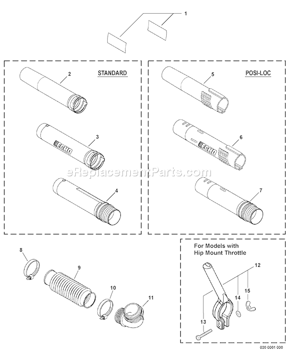 Echo PB-651T (06008328 - 06999999) Backpack Blower Page B Diagram