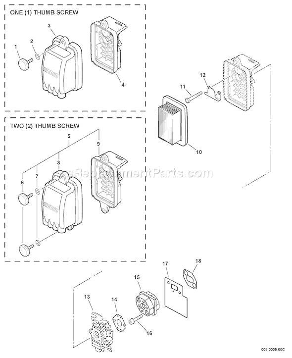 Echo PB-651T (06008328 - 06999999) Backpack Blower Page H Diagram