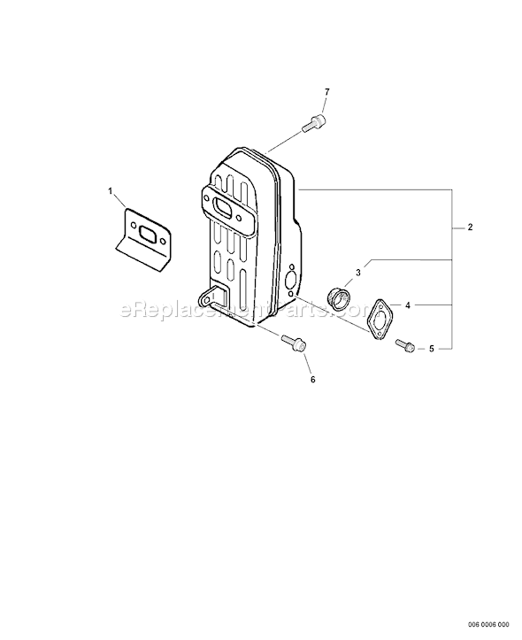 Echo PB-750H (05001001 - 05005985) Backpack Blower Page E Diagram