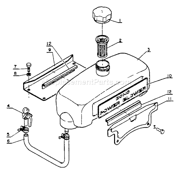 Echo PB-9 (After S/N 001001) Backpack Blower Page J Diagram