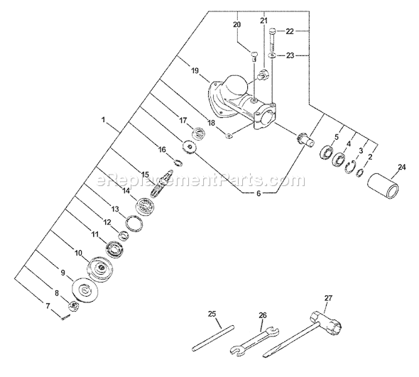 Echo PE-200 (09001001 - 09999999) Edger Page E Diagram