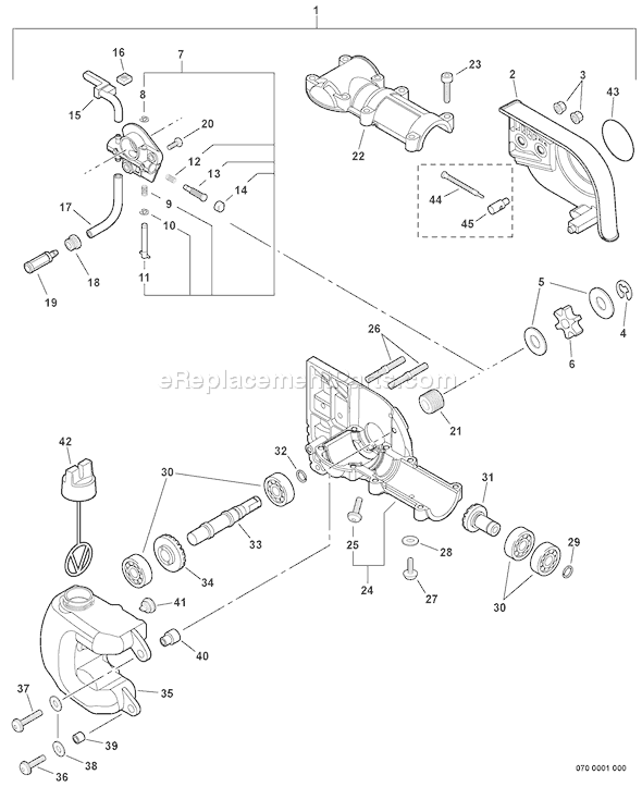 Echo PPF-210 (E08112001704-E08112999999) Power Pruner Fixed Shaft Page I Diagram