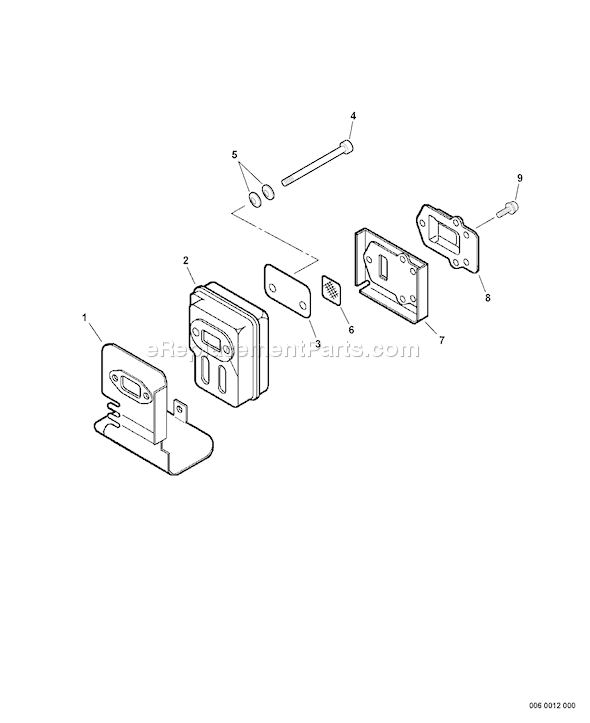 Echo PPF-210 (E08713001001-E08713999999) Power Pruner Fixed Shaft Page E Diagram