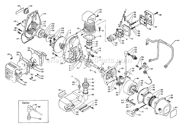 Echo SRM-200DA (After S/N 061536) Straight Shaft Trimmer / Brushcutter Page C Diagram