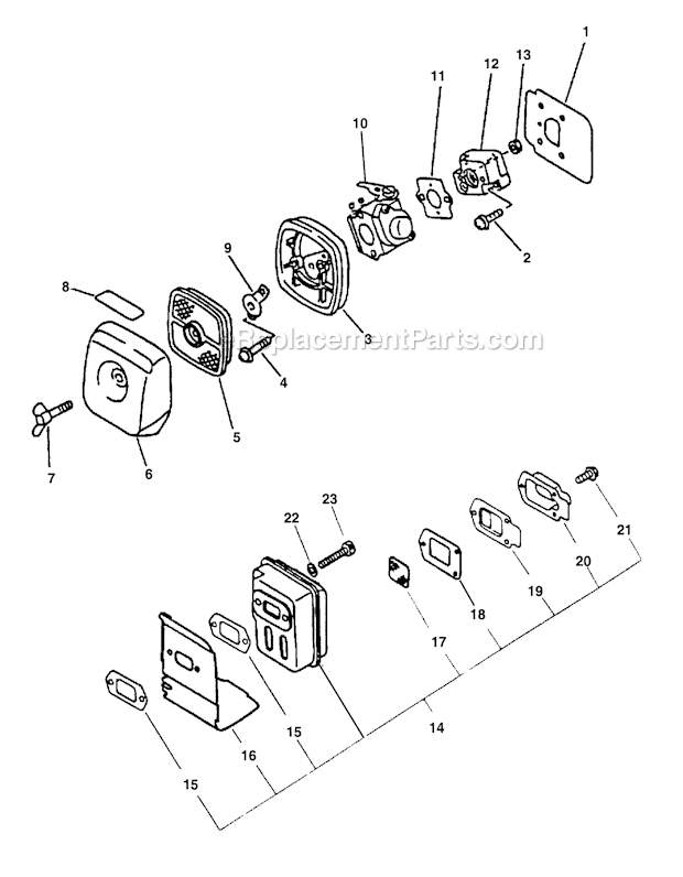 Echo SRM-2100SB (Type 1E) (After S/N 501001) Straight Shaft Trimmer / Brushcutter Page C Diagram