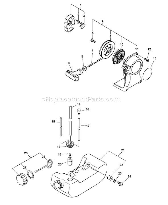 Echo SRM-2100 (Type 1E) (001001 - 008042) Straight Shaft Trimmer / Brushcutter Page G Diagram