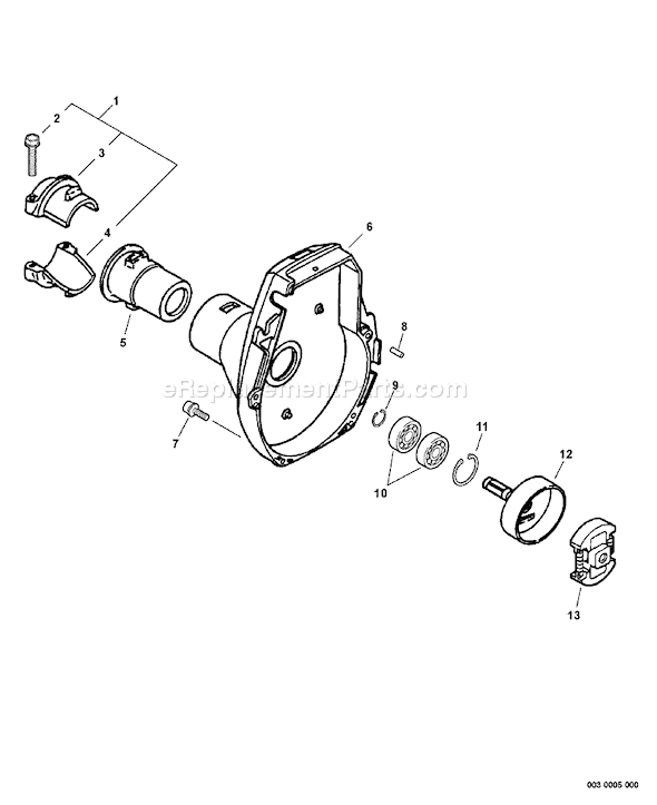 Echo SRM-210SB (10001001 - 10001300) Straight Shaft Trimmer / Brushcutter Page F Diagram