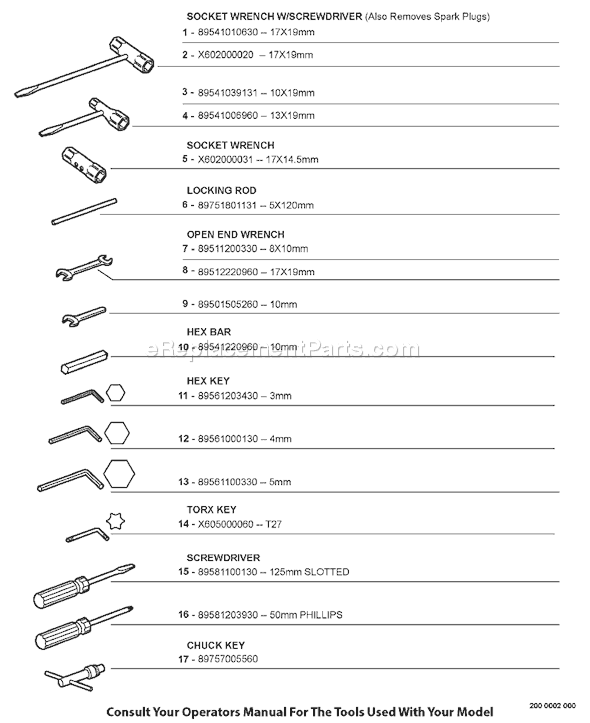 Echo SRM-210 (05182135 - 05281189) Straight Shaft Trimmer / Brushcutter Page R Diagram