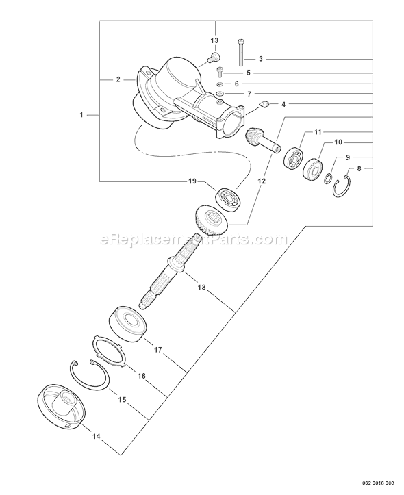 Echo SRM-225 (S04011001001 - S04011999999) Straight Shaft Trimmer / Brushcutter Page I Diagram