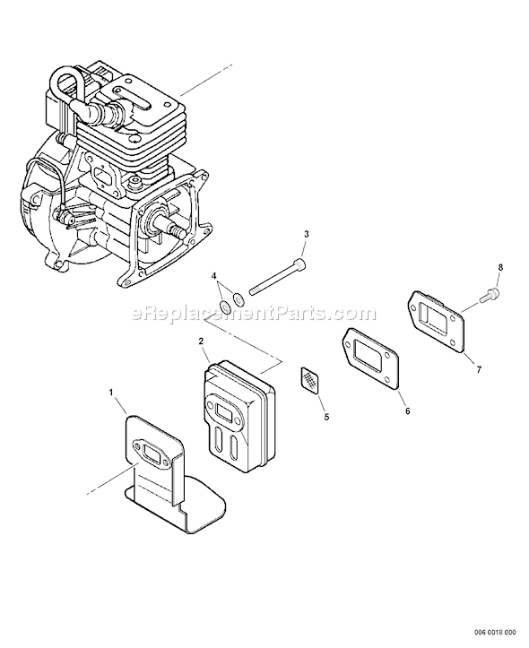 Echo SRM-230S (07001001 - 07002260) Straight Shaft Trimmer / Brushcutter Page E Diagram