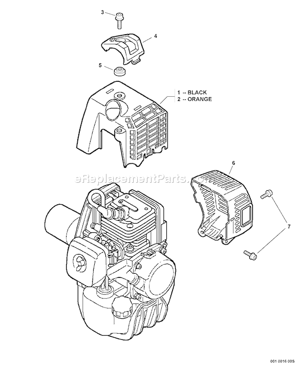 Echo SRM-230S (S65711001001 - S65711001224) Straight Shaft Trimmer / Brushcutter Page C Diagram