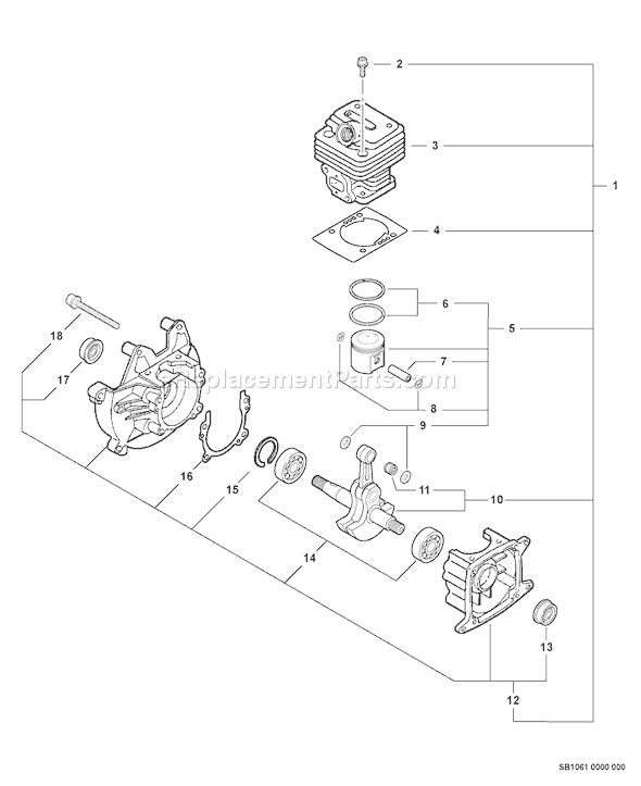Echo SRM-230S (S65711001001 - S65711001224) Straight Shaft Trimmer / Brushcutter Page D Diagram