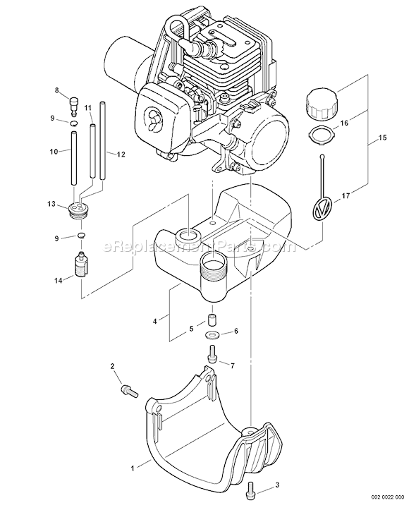 Echo SRM-230S (S65711001001 - S65711001224) Straight Shaft Trimmer / Brushcutter Page I Diagram